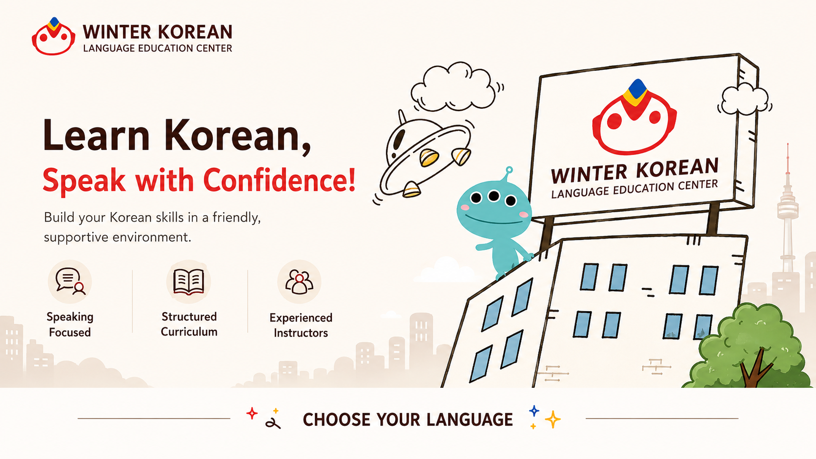 Winter Korean Language Education Center - Choose Your Language