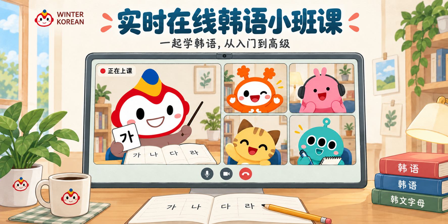 实时在线韩语小班课