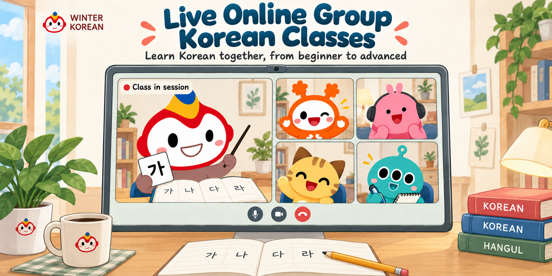 Live Online Group Korean Classes
