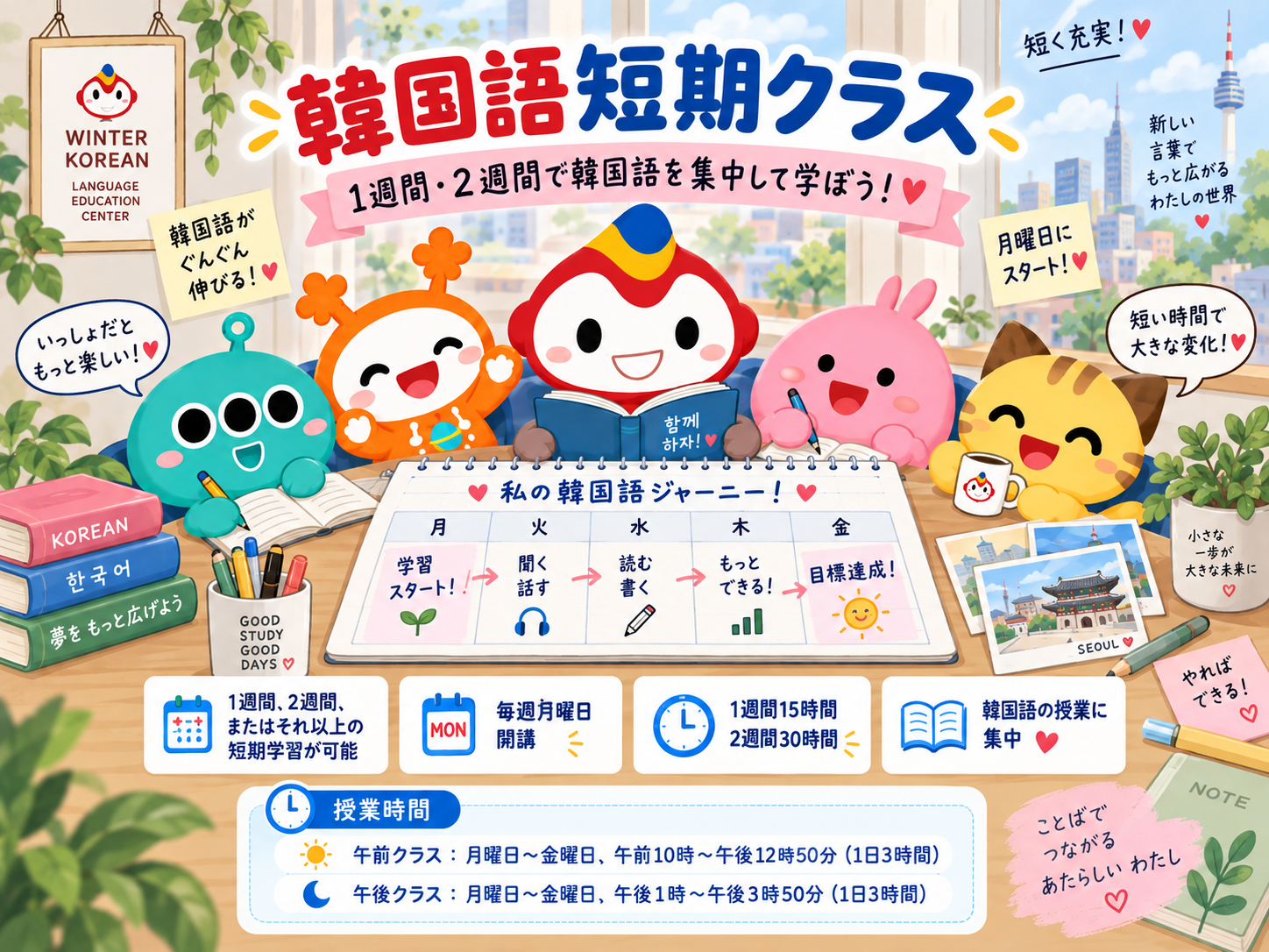 韓国語短期コース